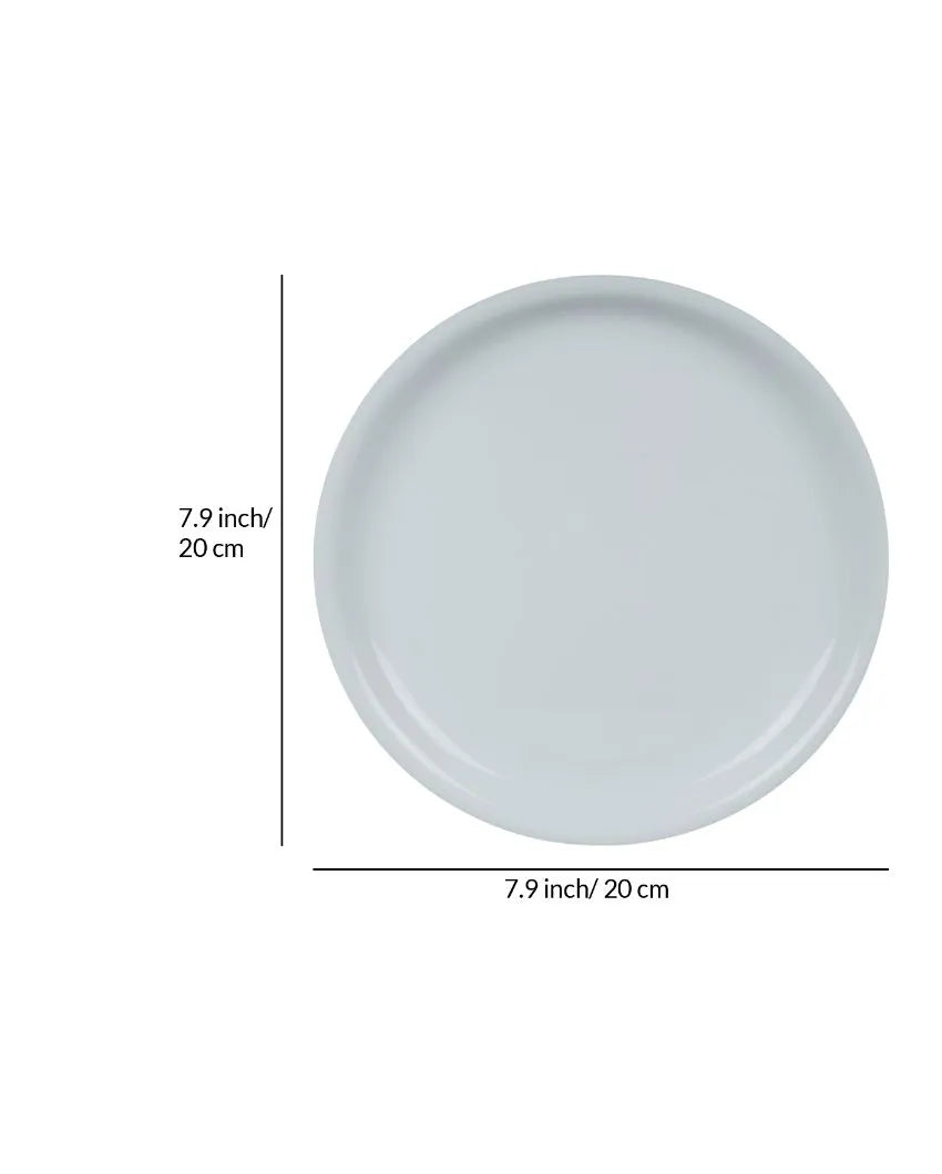 Acrylic Quarter Dinner Plates | Set Of 6