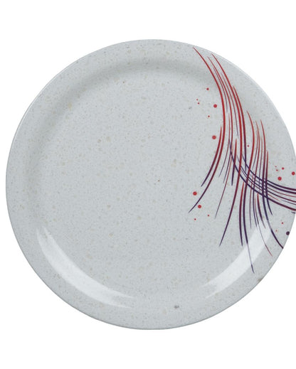 White Signature Designed Melamine Dinner Set | Set Of 41 Pcs