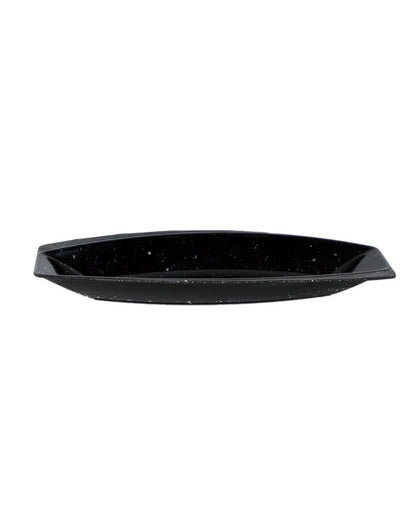 Textured Boat Shaped Serving Platter | Set of 4