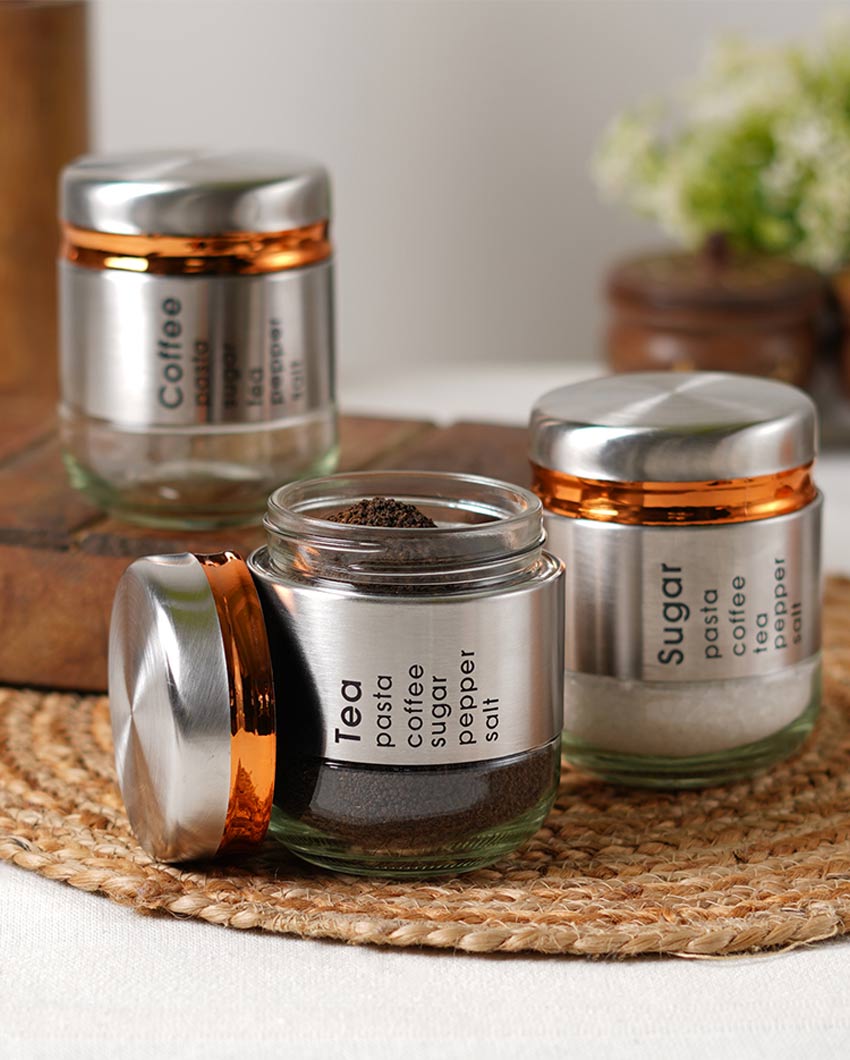 Premium Glass Canisters | Set of 3