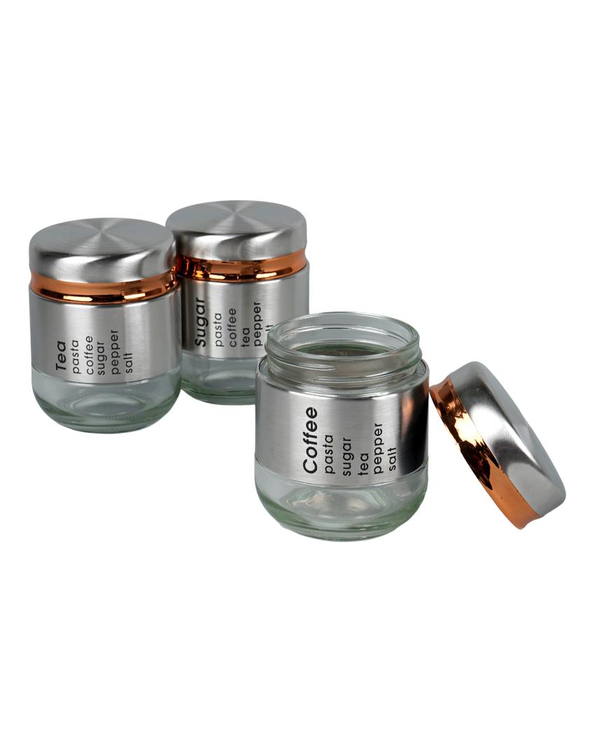 Premium Glass Canisters | Set of 3