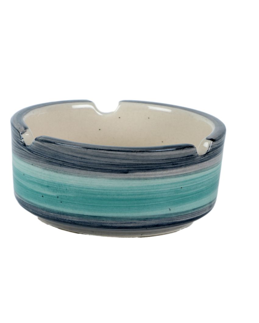 Green Grey Coloured Ceramic Ash Tray