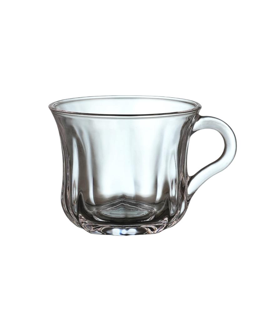 Glass Transparent Tea Cups | Set of 6 | 180ml