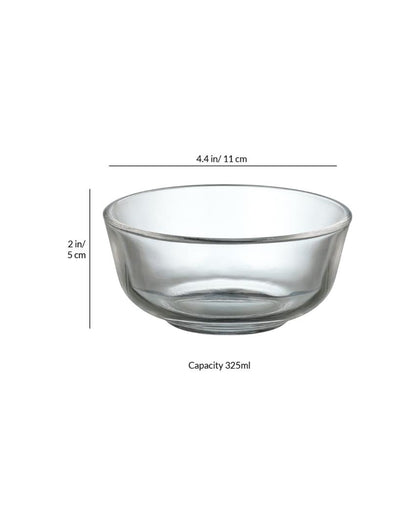 Glass Serving Bowls | Set of 4 | 325ml