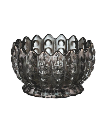 Glass Lotus Cut Shaped Serving Bowls | Set of 6 | 140ml