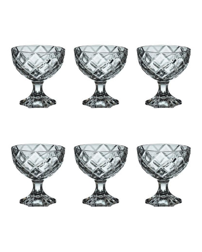 Unique Transparent Cocktail Glasses | Set of 6 | 155ml