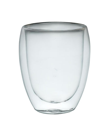 Elegant Double Wall Transparent Glasses | Set of 2 | 300ml