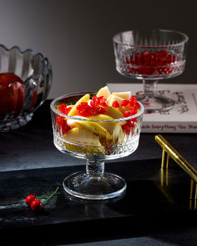 Delightful Glass Ice Cream Serving Bowls | 240ml | Set of 6