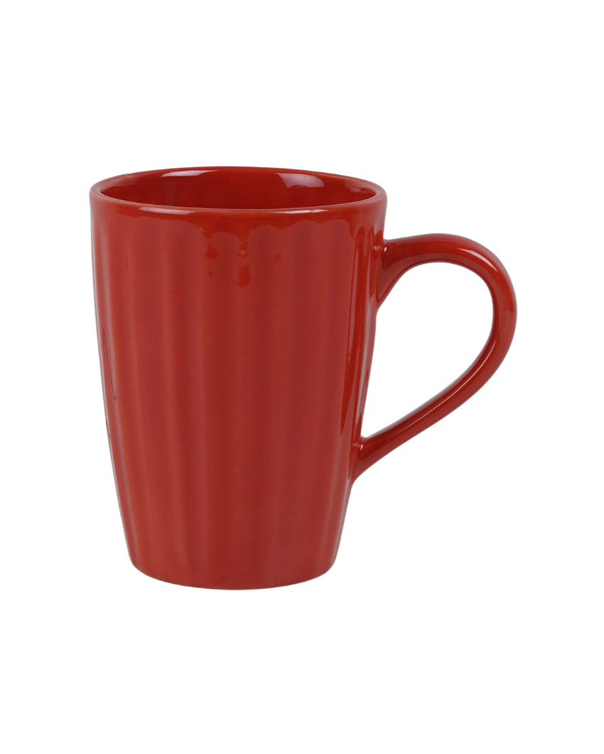 Monochrome Ceramic Liner Designed Mugs | Set of 2 | 300ml
