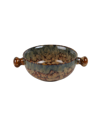 Hearty Ceramic Brown Textured Soup Bowls | Set of 6 | 380ml