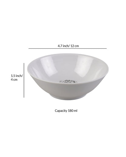Beautiful Melamine White Green Floral Dinnerware | Pack of 34