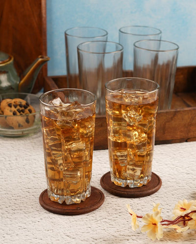Classic Tall Clear Long Water Glass | Set of 6 | 300ml