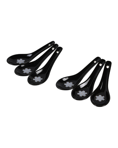 Classic Opalware Black Glossy Dinner Set | Pack of 33