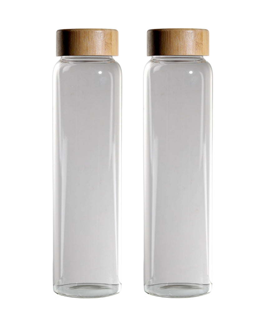 Classic Striped Glass Bottle | Set of 2 | 1000ml