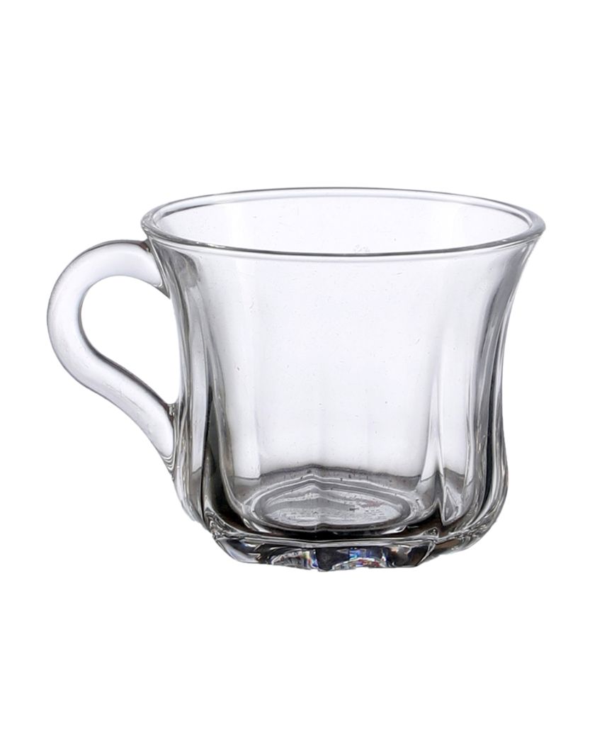 Glassware Transparent tea Coffee Cups | Set of 6