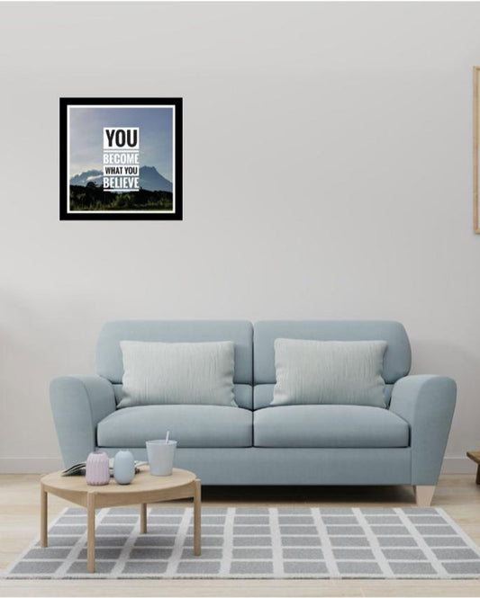 Artistic Affirmation Quote Painting Acrylic Wall Art Frame