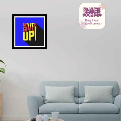 Focus Fusion Motivational Acrylic Wall Art Frame | 12 x 12 inches