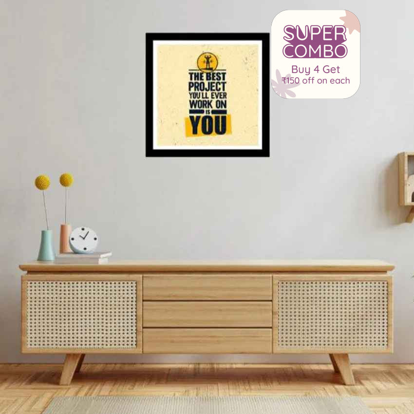 Encouragement Elevation Motivational Poster Acrylic Wall Art Frame | 12 x 12 inches