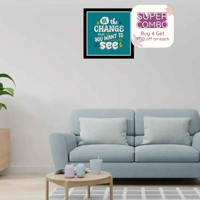 Masterpiece Motivation Inspirational Wall Art Frame | 12 x 12 inches