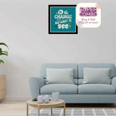 Masterpiece Motivation Inspirational Wall Art Frame | 12 x 12 inches