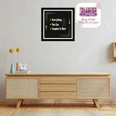 Fortitude Focus Motivational Quote Acrylic Wall Art Frame | 12 x 12 inches