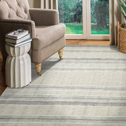 Brown Cotton Dune Hand Woven Carpet | 5 x 3 Feet