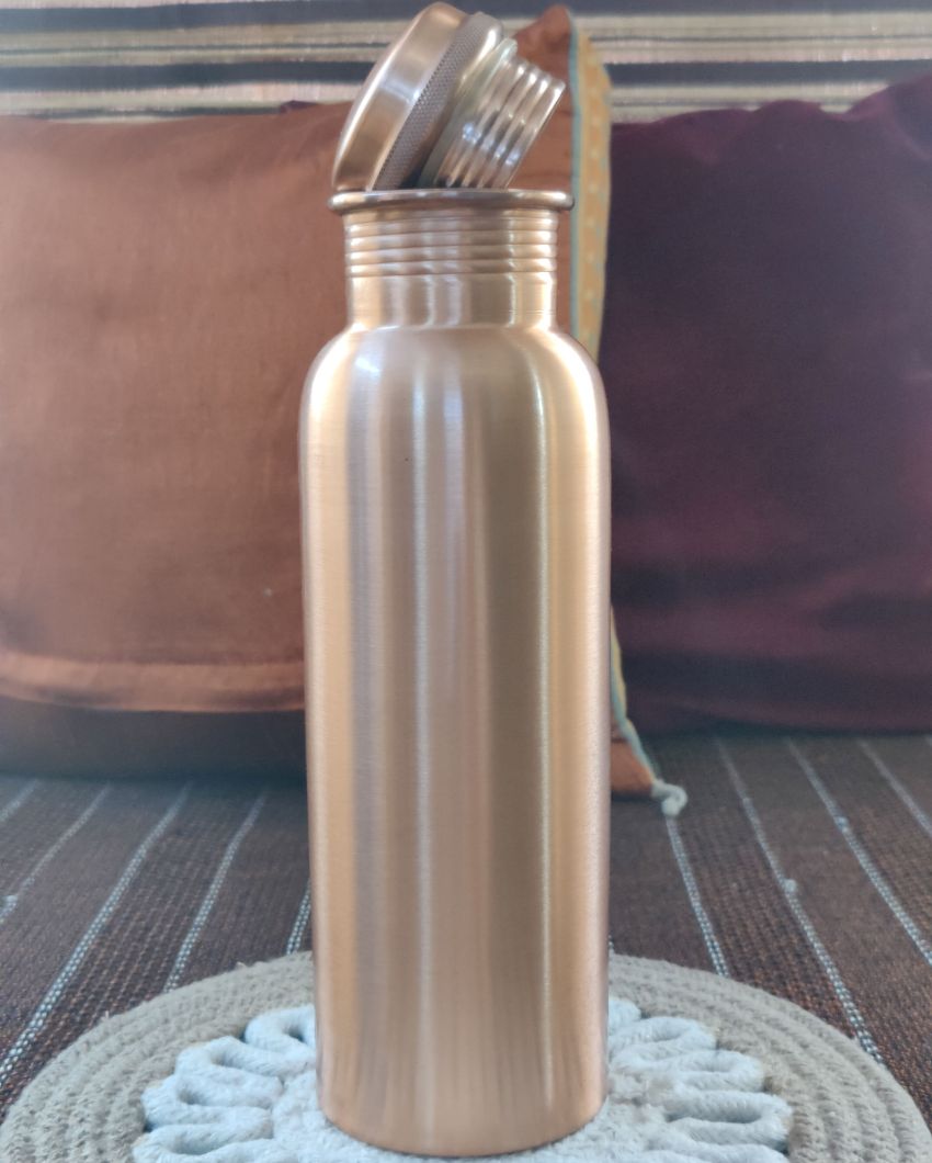 Leak Proof and Immunity Boost Pure Copper Water Bottle | 3 x 10 inches | 800ml