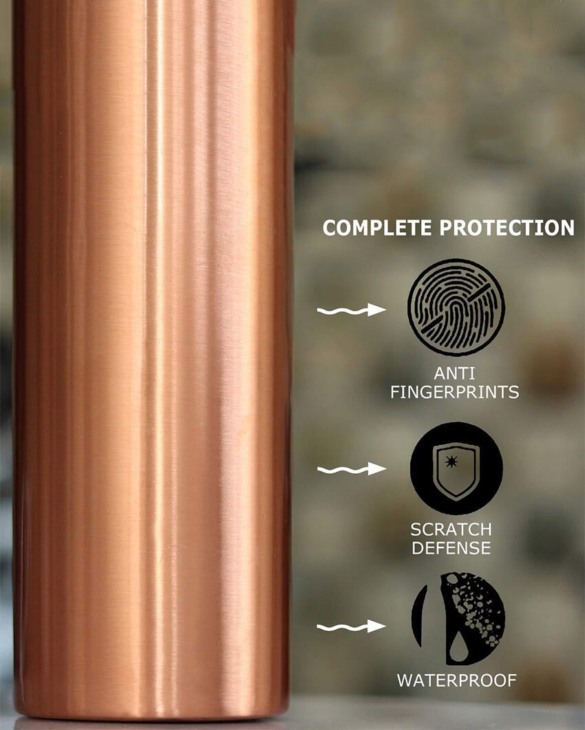 Leak Proof and Immunity Boost Pure Copper Water Bottle | 3 x 10 inches | 800ml