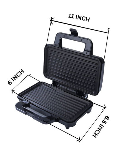 Non-Stick Teflon Coating Multipurpose Griller with Heat Resistant Bakelite Body | 900watt | 11 x 10 x 4 inches