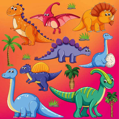 Dino World Kids Velvet Playmat| 60 x 48 inches | 2.5 kg