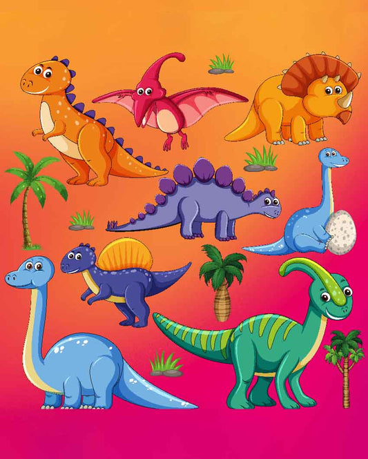 Dino World Kids Velvet Playmat