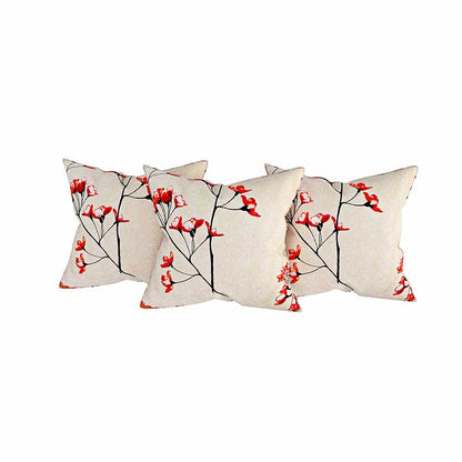 Floral Cotton Diwan Set | Set of 6 Pcs | Multiple Colors Red