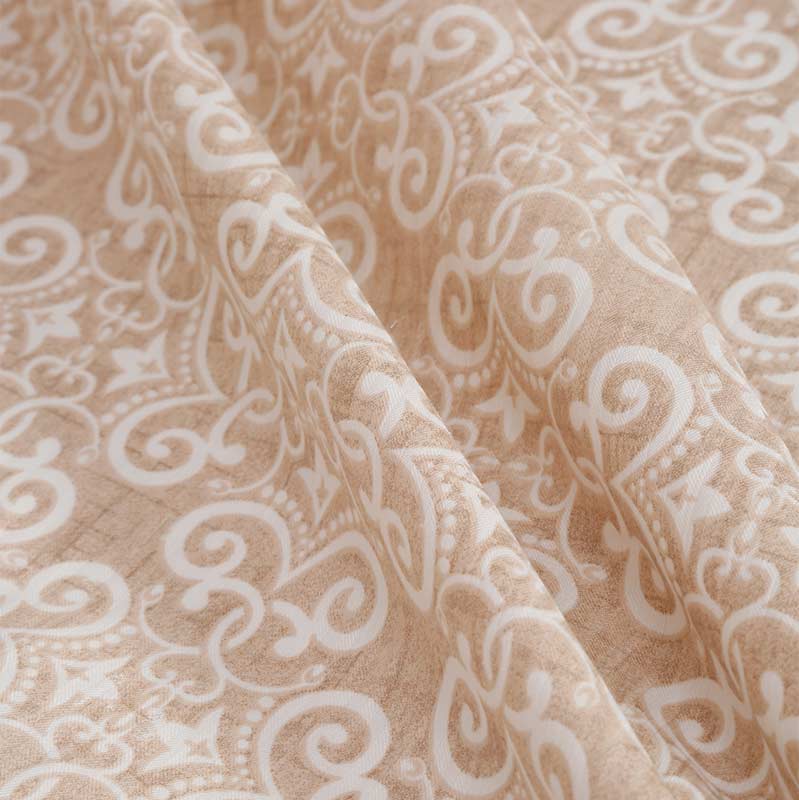 Geometric Cotton Diwan Set | Set of 6 Pcs | Multiple Colors Beige