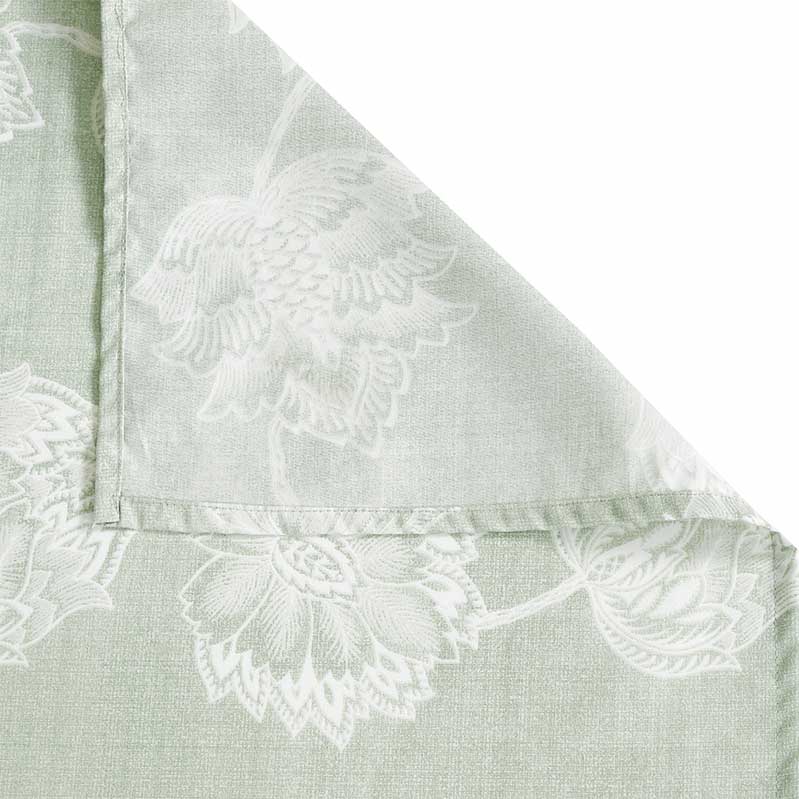 Floral Cotton Diwan Set | Set of 6 Pcs | Multiple Colors Light Green