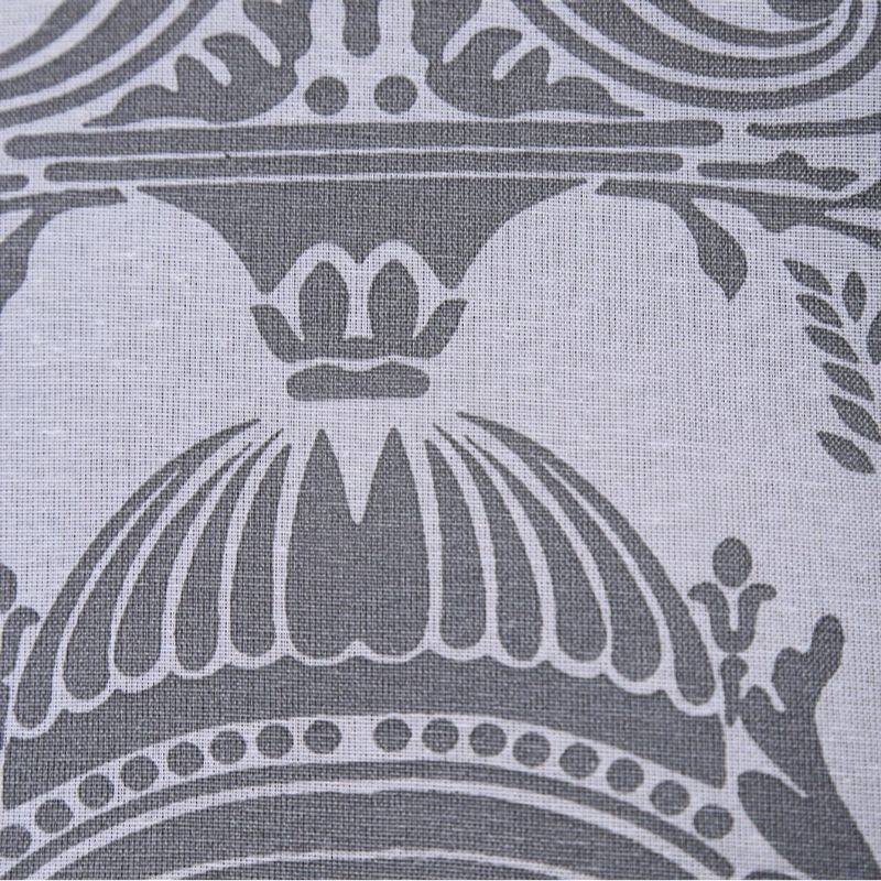 Grey Ethnic Shadow Print Cotton Bedding Set King Size