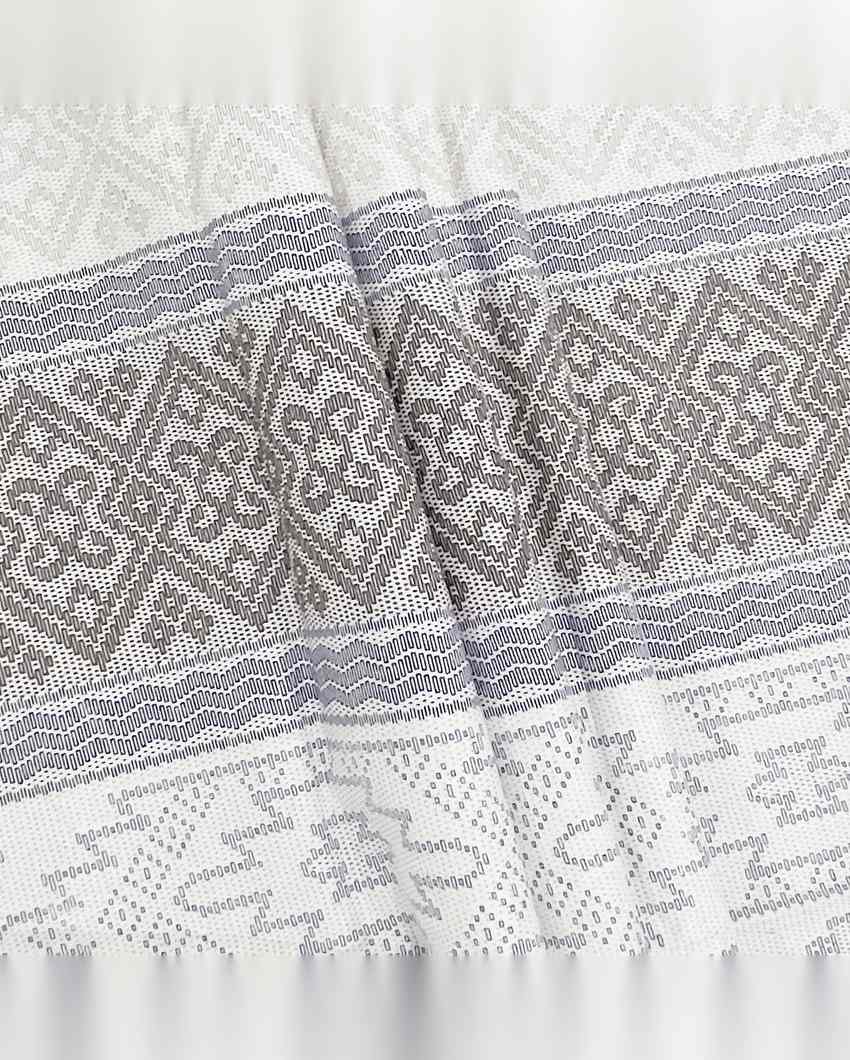 Geometric Amanda Pure Cotton One King Bedsheet With Two Pillow Covers Set | 108 x 108 inches