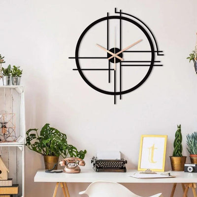 Designer Geometric Lines Clock