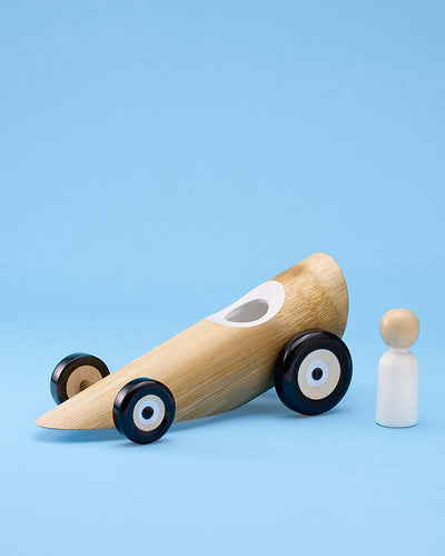 Eco Bamboo Dragster Racer Toboo | 8 x 3 x 3 inches