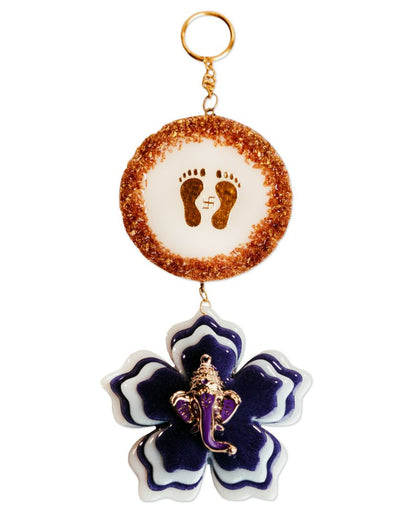 Elegant Laxmi Foot Printed Resin Wall Hanging