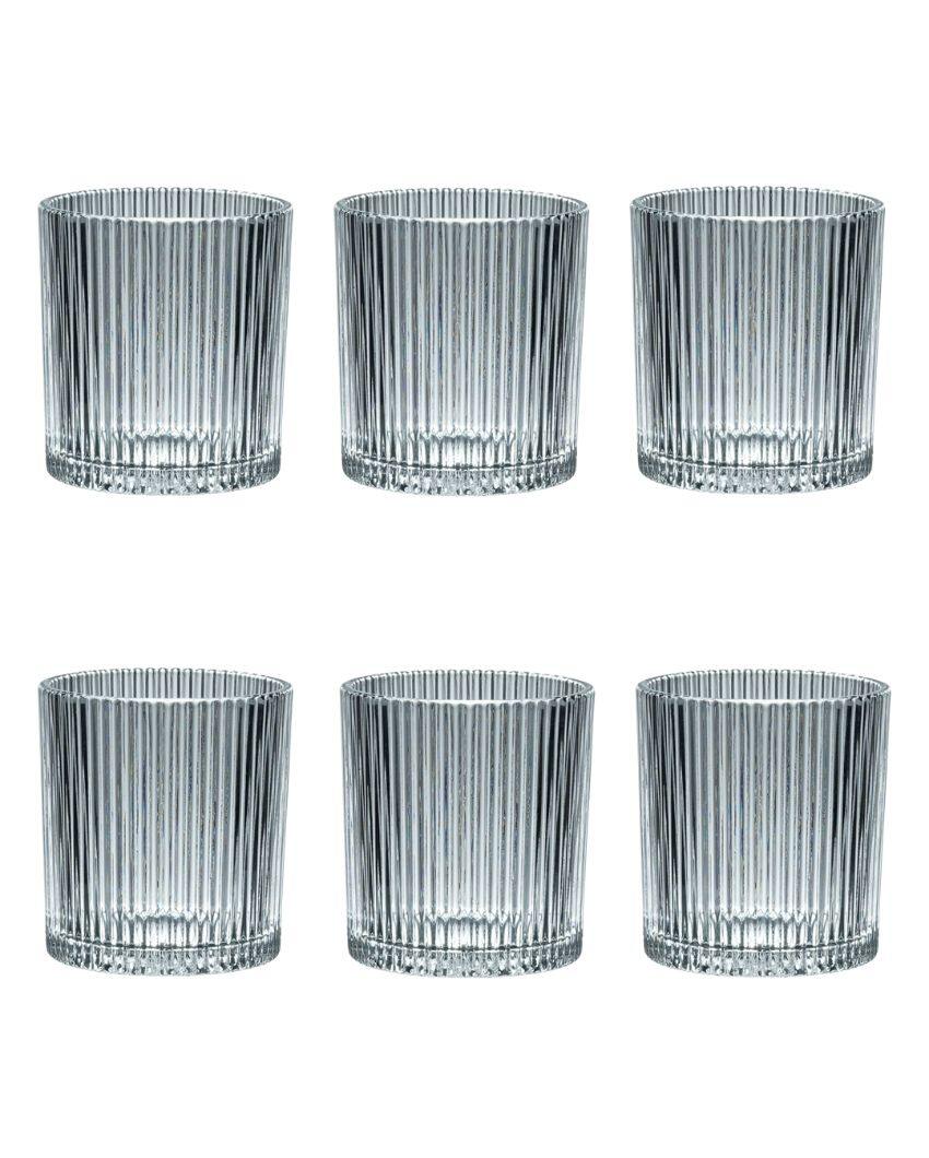 Lines Design Whiskey Glasses | Set Of 6 | 265ml