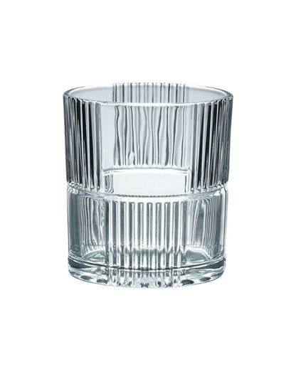 Double lines Design Whiskey Glasses | Set Of 6 | 265 ml