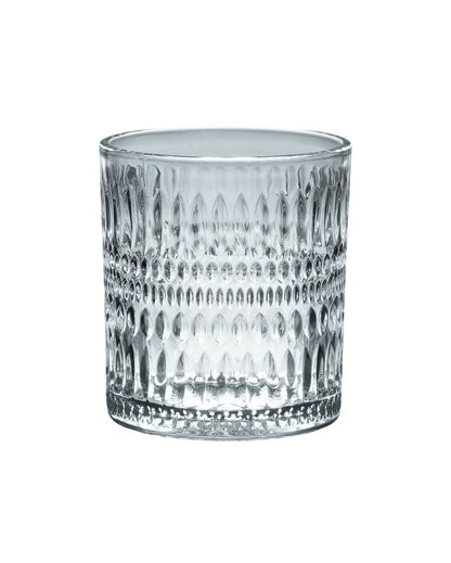 Beautiful Textured Whiskey Glasses | Set Of 6 | 265 ml