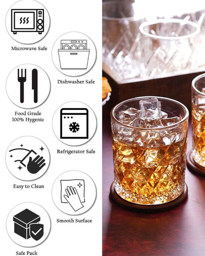 Sophisticated Whiskey Glasses | Set Of 6 | 265ml