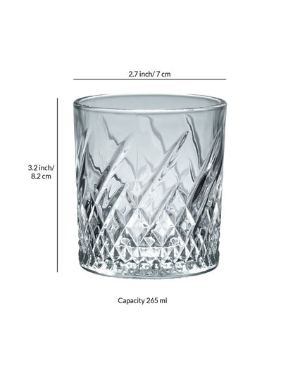 Sophisticated Whiskey Glasses | Set Of 6 | 265ml