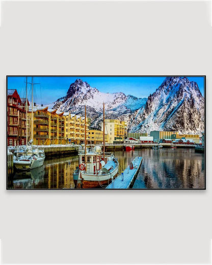 Natural Scenery Floating Framed Canvas Wall Painting 24x12 inches