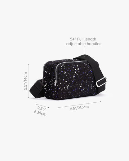 Glowing Cosmos The Box Sling Pouch | 6 x 9 x 3 inches