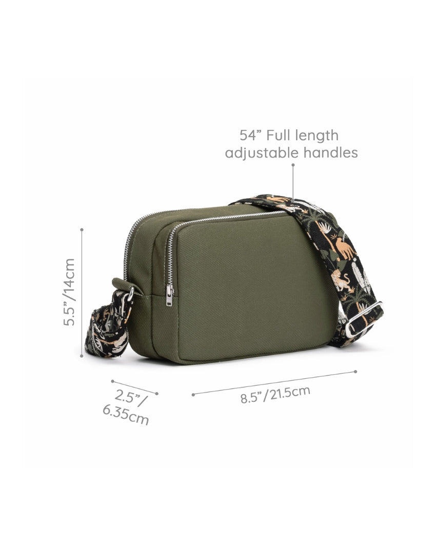 Night Safari The Box Sling Pouch | 6 x 9 x 3 inches