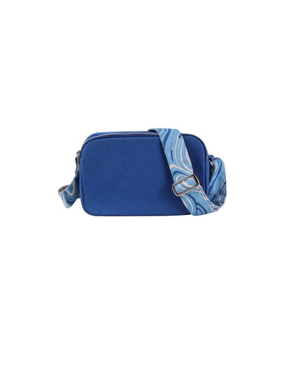 Ocean Swirls The Box Sling Pouch | 6 x 9 x 3 inches