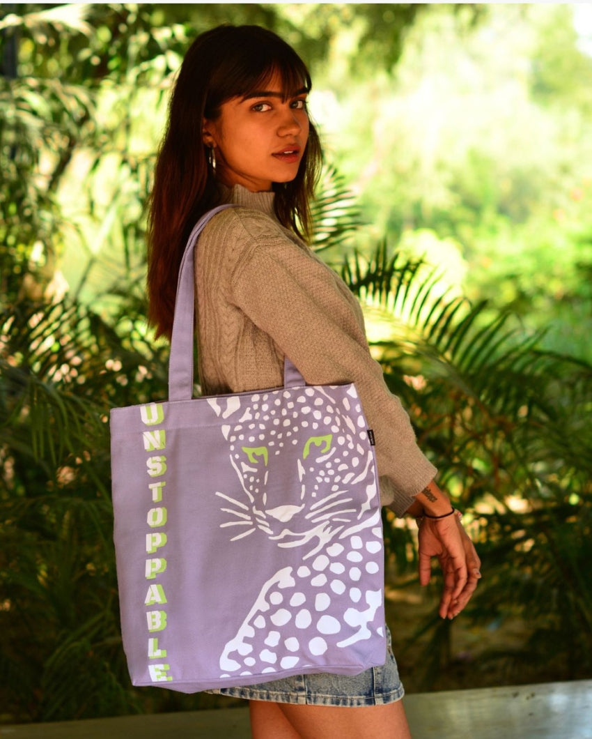 Unstoppable Organic Premium Tote Bag | 14 x 4 x 16 inches