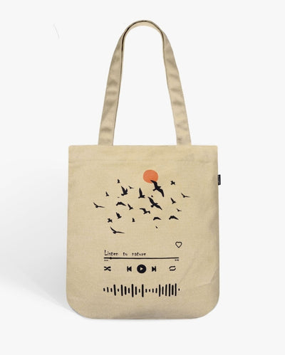 Birdsong Organic Premium Tote Bag | 13 x 4 x 16 inches